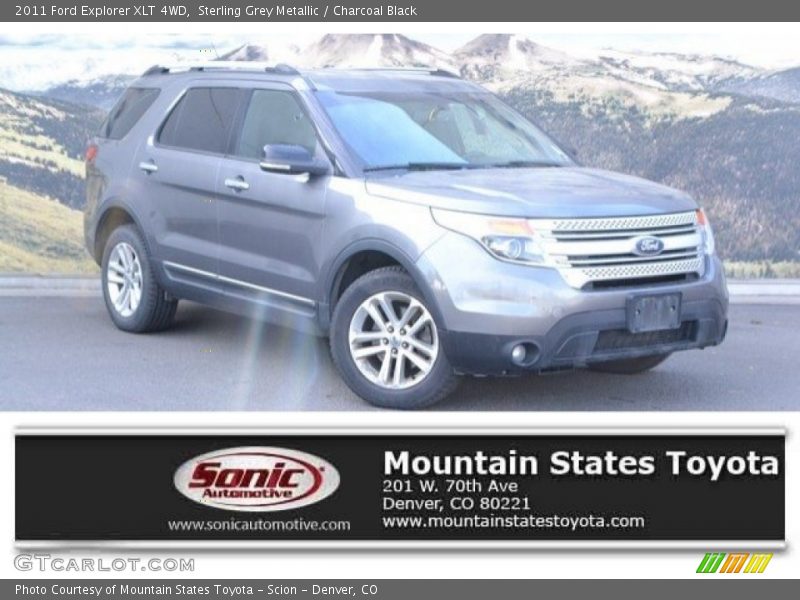 Sterling Grey Metallic / Charcoal Black 2011 Ford Explorer XLT 4WD