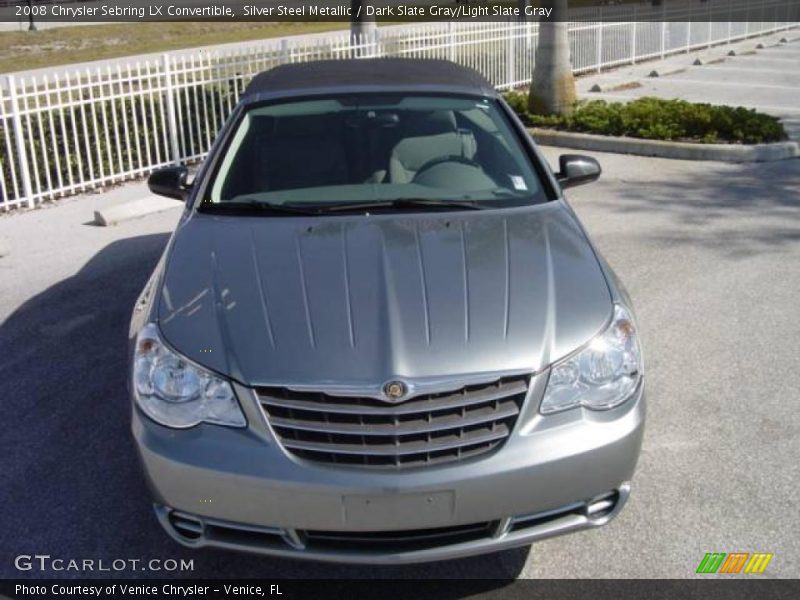 Silver Steel Metallic / Dark Slate Gray/Light Slate Gray 2008 Chrysler Sebring LX Convertible