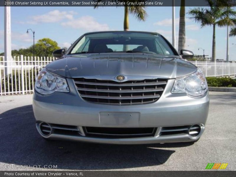 Silver Steel Metallic / Dark Slate Gray/Light Slate Gray 2008 Chrysler Sebring LX Convertible