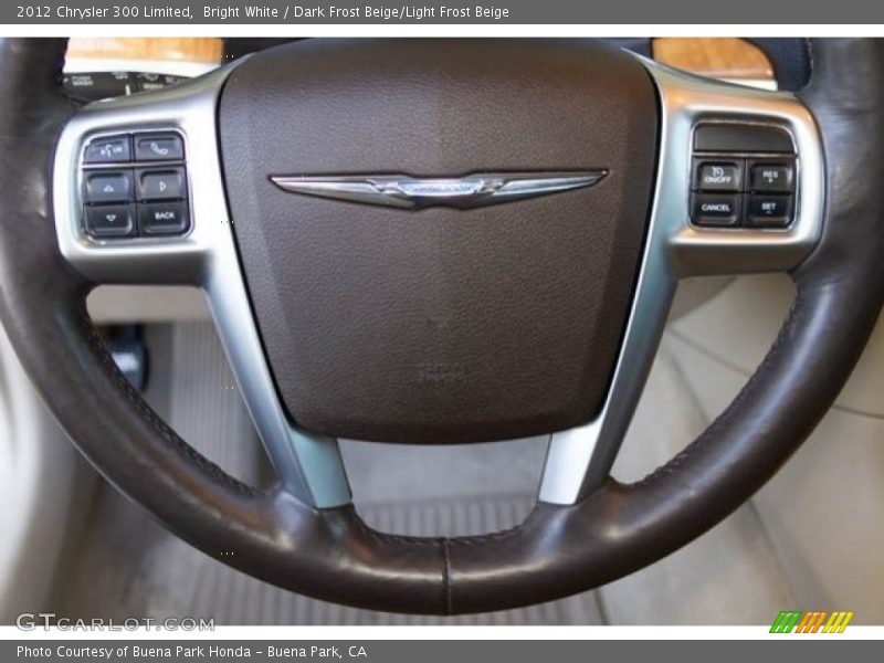 Bright White / Dark Frost Beige/Light Frost Beige 2012 Chrysler 300 Limited