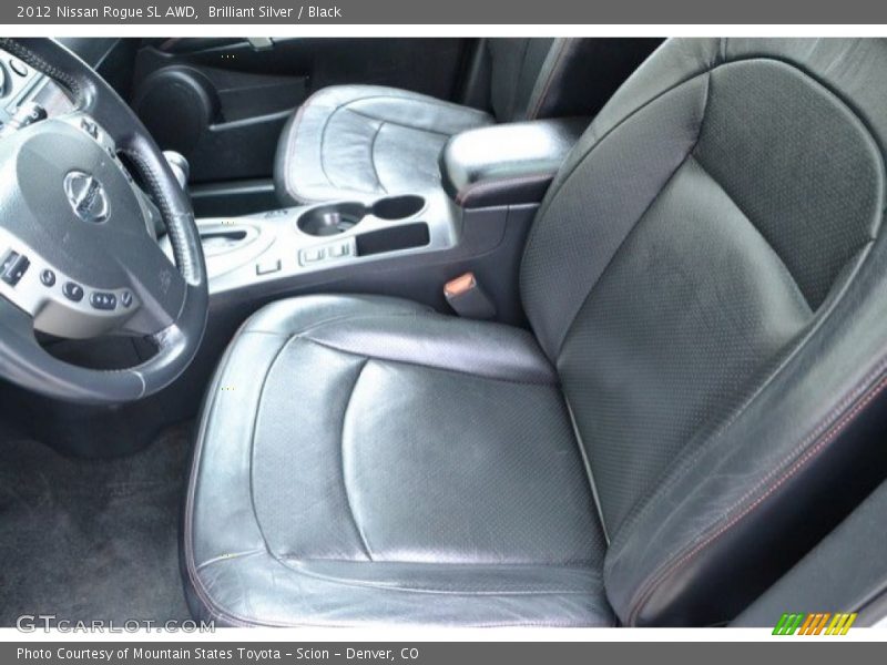 Brilliant Silver / Black 2012 Nissan Rogue SL AWD