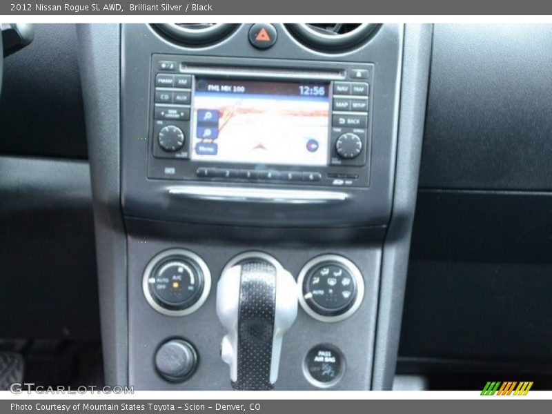 Brilliant Silver / Black 2012 Nissan Rogue SL AWD