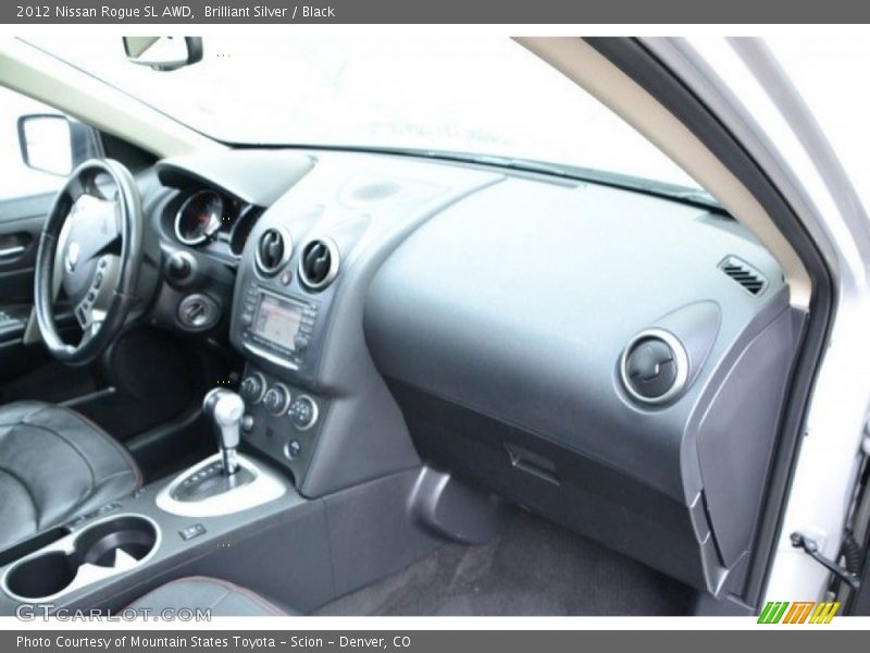 Brilliant Silver / Black 2012 Nissan Rogue SL AWD