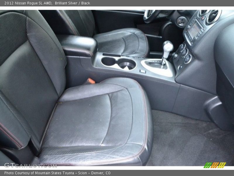 Brilliant Silver / Black 2012 Nissan Rogue SL AWD