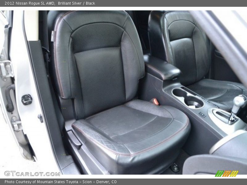Brilliant Silver / Black 2012 Nissan Rogue SL AWD
