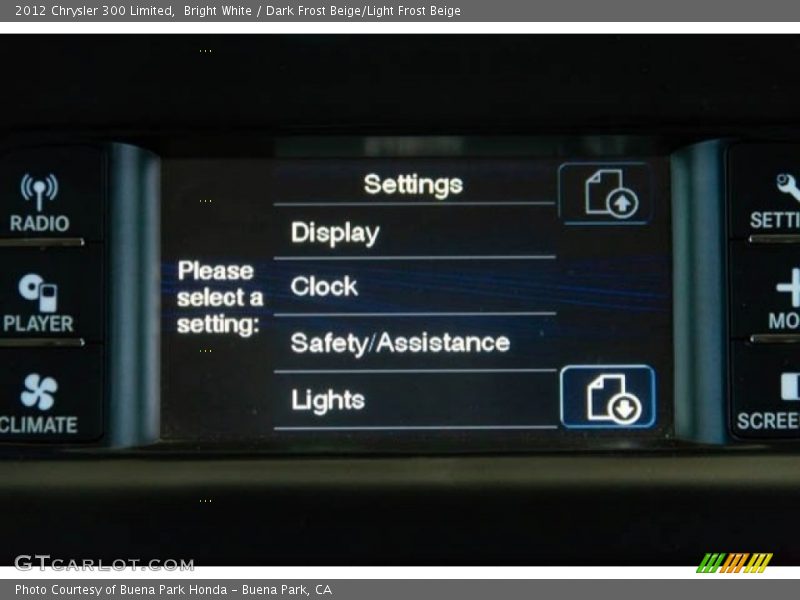Bright White / Dark Frost Beige/Light Frost Beige 2012 Chrysler 300 Limited
