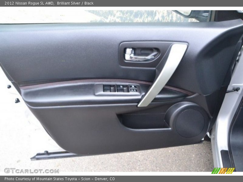 Brilliant Silver / Black 2012 Nissan Rogue SL AWD