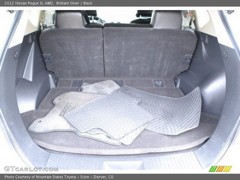 Brilliant Silver / Black 2012 Nissan Rogue SL AWD
