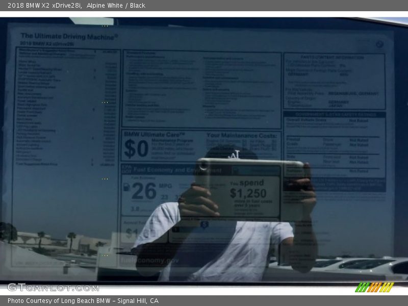 Alpine White / Black 2018 BMW X2 xDrive28i