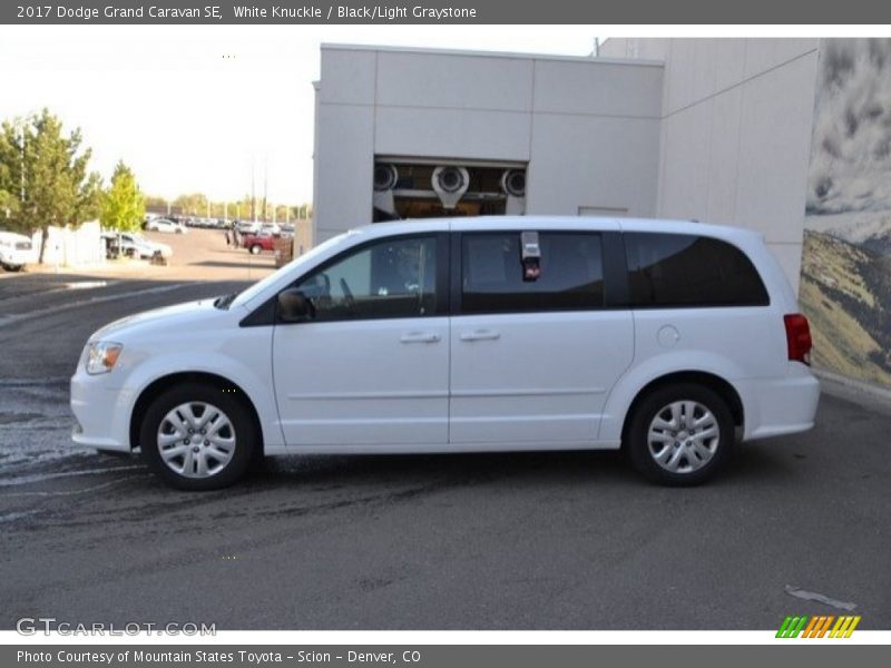 White Knuckle / Black/Light Graystone 2017 Dodge Grand Caravan SE