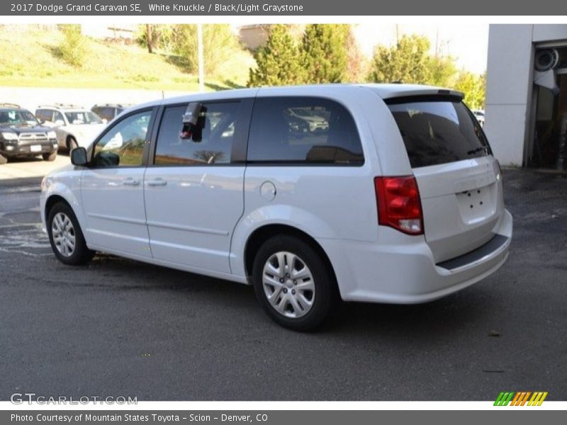 White Knuckle / Black/Light Graystone 2017 Dodge Grand Caravan SE