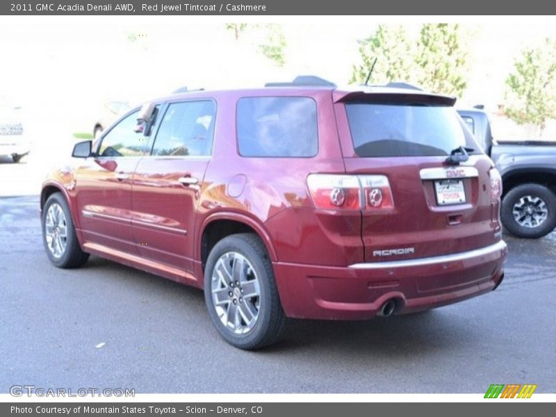 Red Jewel Tintcoat / Cashmere 2011 GMC Acadia Denali AWD