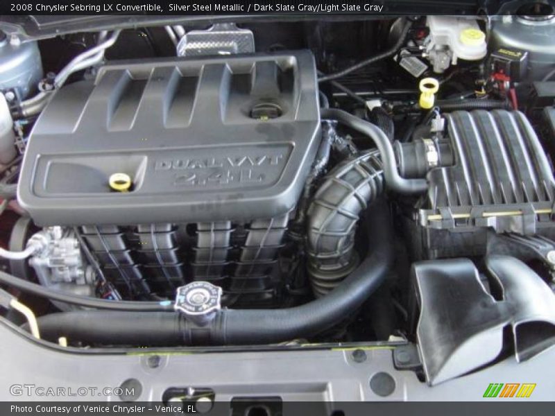 Silver Steel Metallic / Dark Slate Gray/Light Slate Gray 2008 Chrysler Sebring LX Convertible