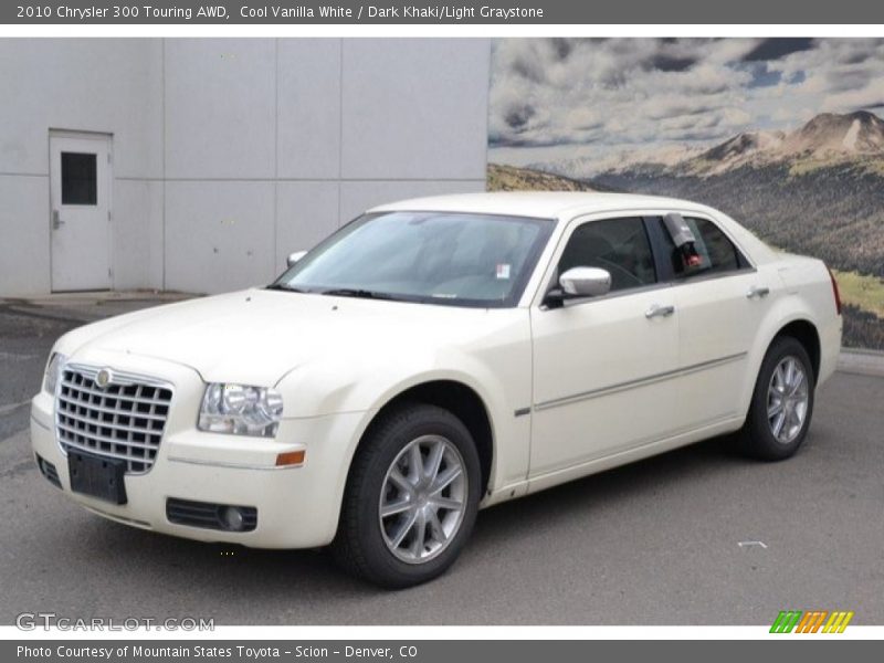 Cool Vanilla White / Dark Khaki/Light Graystone 2010 Chrysler 300 Touring AWD