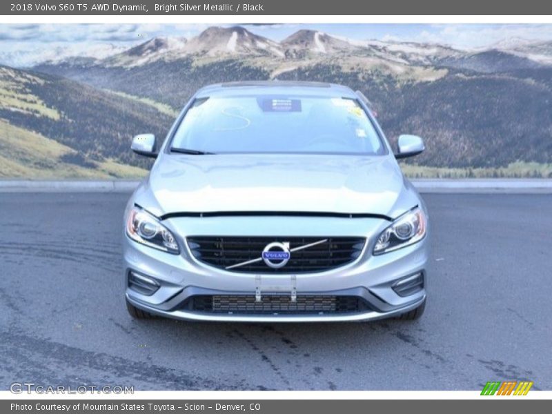 Bright Silver Metallic / Black 2018 Volvo S60 T5 AWD Dynamic