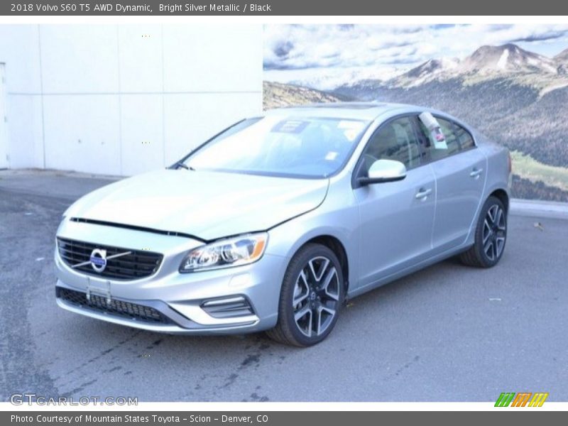 Bright Silver Metallic / Black 2018 Volvo S60 T5 AWD Dynamic