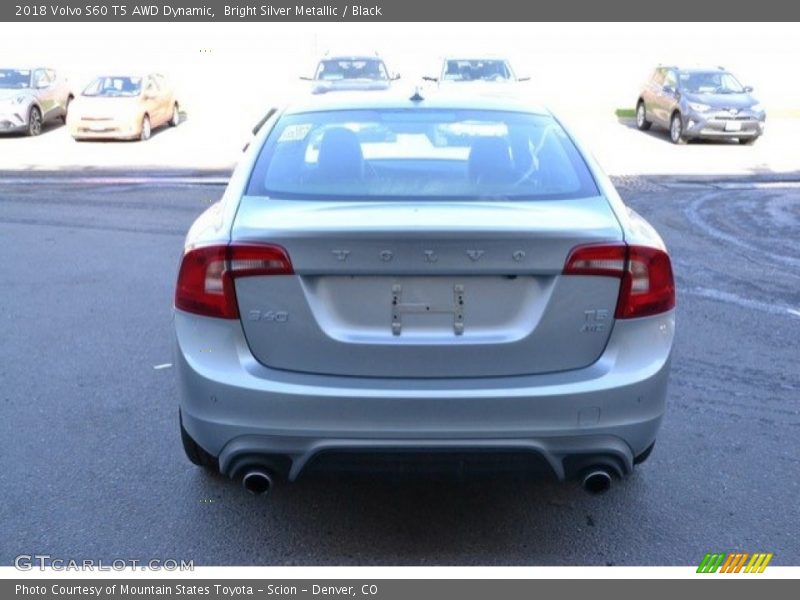 Bright Silver Metallic / Black 2018 Volvo S60 T5 AWD Dynamic