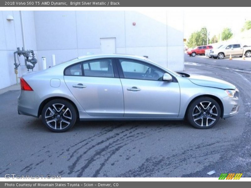 Bright Silver Metallic / Black 2018 Volvo S60 T5 AWD Dynamic