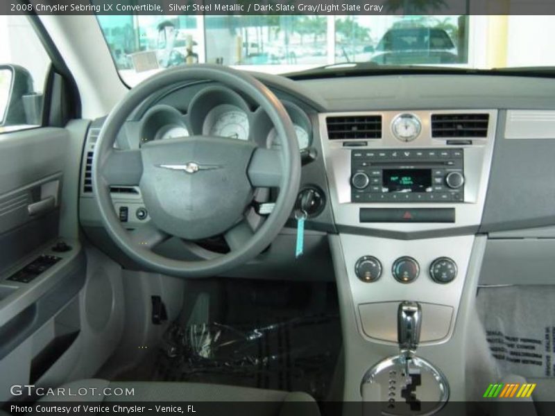 Silver Steel Metallic / Dark Slate Gray/Light Slate Gray 2008 Chrysler Sebring LX Convertible