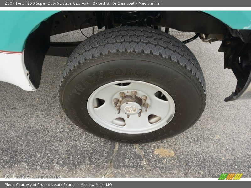 Oxford White Clearcoat / Medium Flint 2007 Ford F250 Super Duty XL SuperCab 4x4