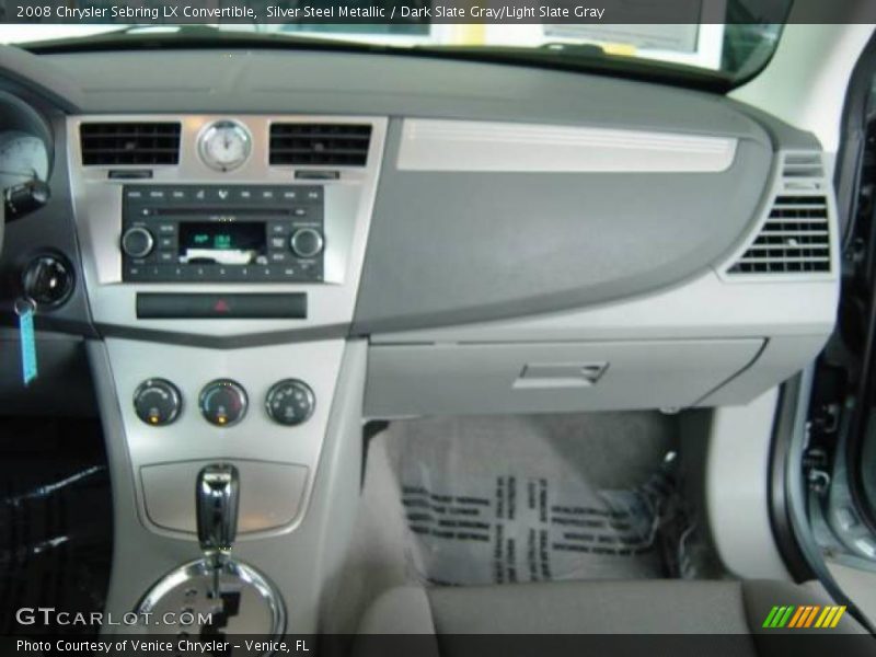 Silver Steel Metallic / Dark Slate Gray/Light Slate Gray 2008 Chrysler Sebring LX Convertible