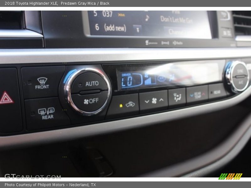 Predawn Gray Mica / Black 2018 Toyota Highlander XLE