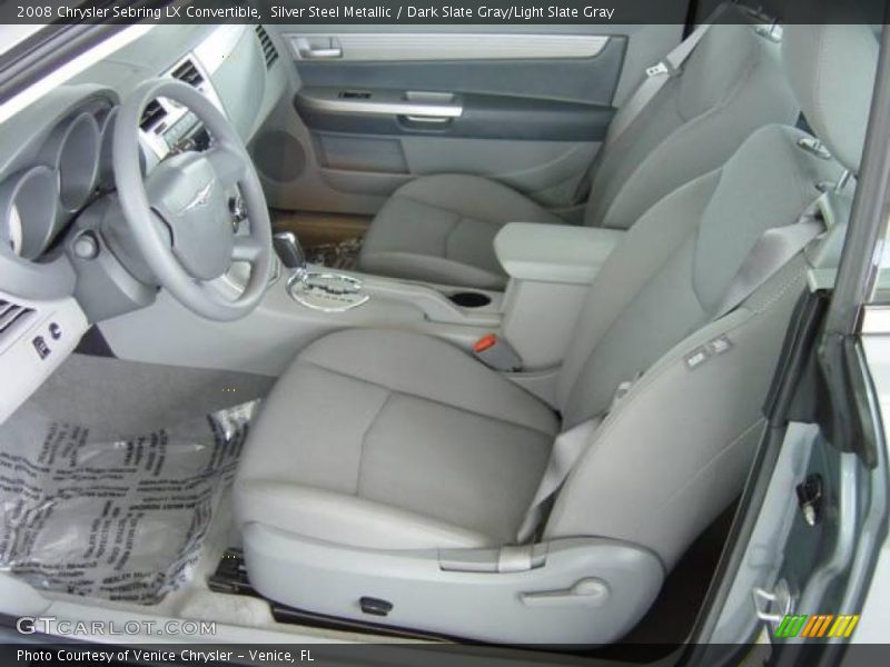 Silver Steel Metallic / Dark Slate Gray/Light Slate Gray 2008 Chrysler Sebring LX Convertible