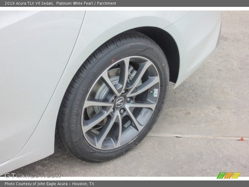 Platinum White Pearl / Parchment 2019 Acura TLX V6 Sedan