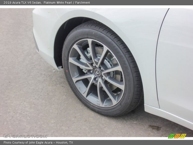 Platinum White Pearl / Parchment 2019 Acura TLX V6 Sedan