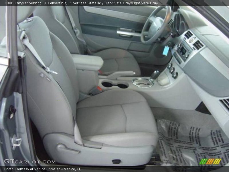 Silver Steel Metallic / Dark Slate Gray/Light Slate Gray 2008 Chrysler Sebring LX Convertible