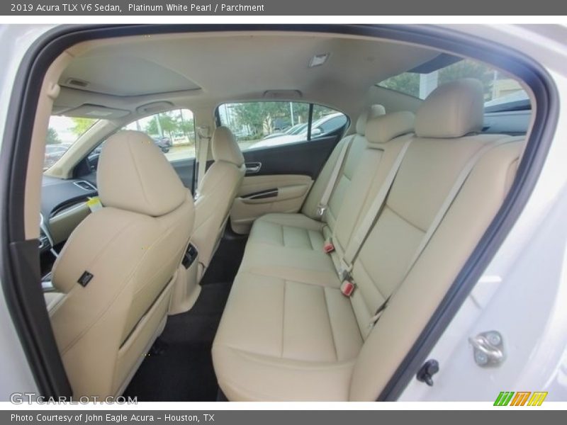 Platinum White Pearl / Parchment 2019 Acura TLX V6 Sedan