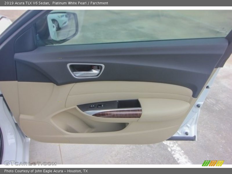 Platinum White Pearl / Parchment 2019 Acura TLX V6 Sedan