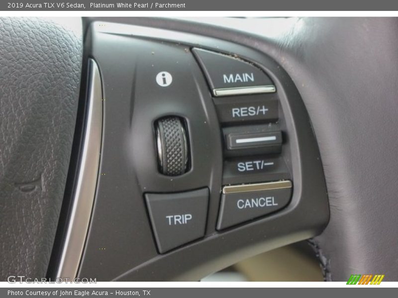 Platinum White Pearl / Parchment 2019 Acura TLX V6 Sedan