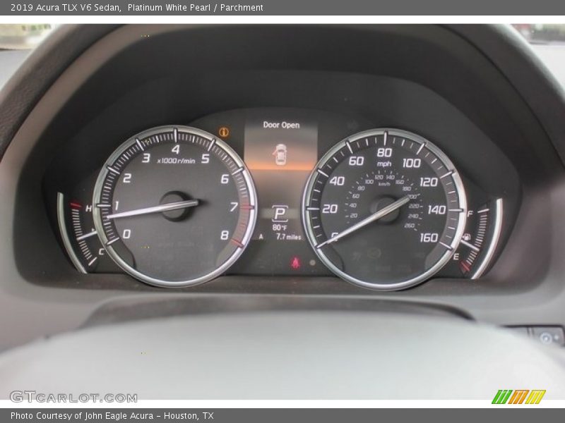 Platinum White Pearl / Parchment 2019 Acura TLX V6 Sedan