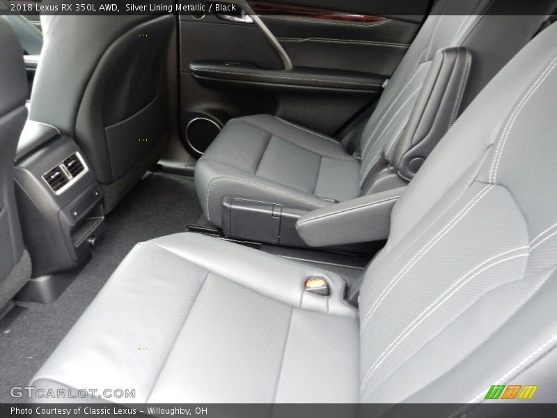 Silver Lining Metallic / Black 2018 Lexus RX 350L AWD