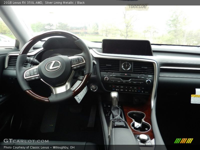 Silver Lining Metallic / Black 2018 Lexus RX 350L AWD