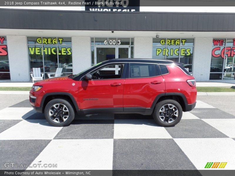 Redline Pearl / Black/Ruby Red 2018 Jeep Compass Trailhawk 4x4