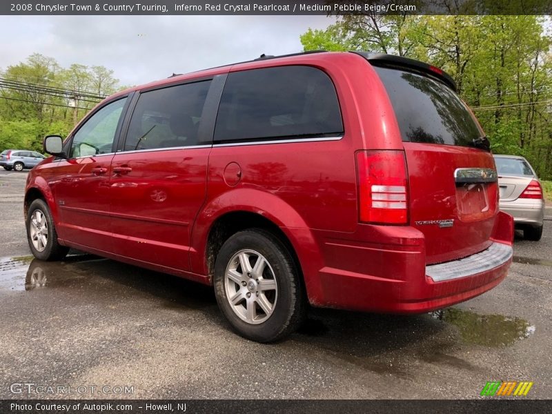 Inferno Red Crystal Pearlcoat / Medium Pebble Beige/Cream 2008 Chrysler Town & Country Touring