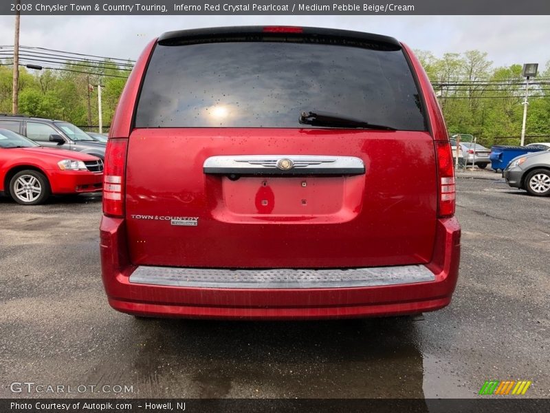 Inferno Red Crystal Pearlcoat / Medium Pebble Beige/Cream 2008 Chrysler Town & Country Touring