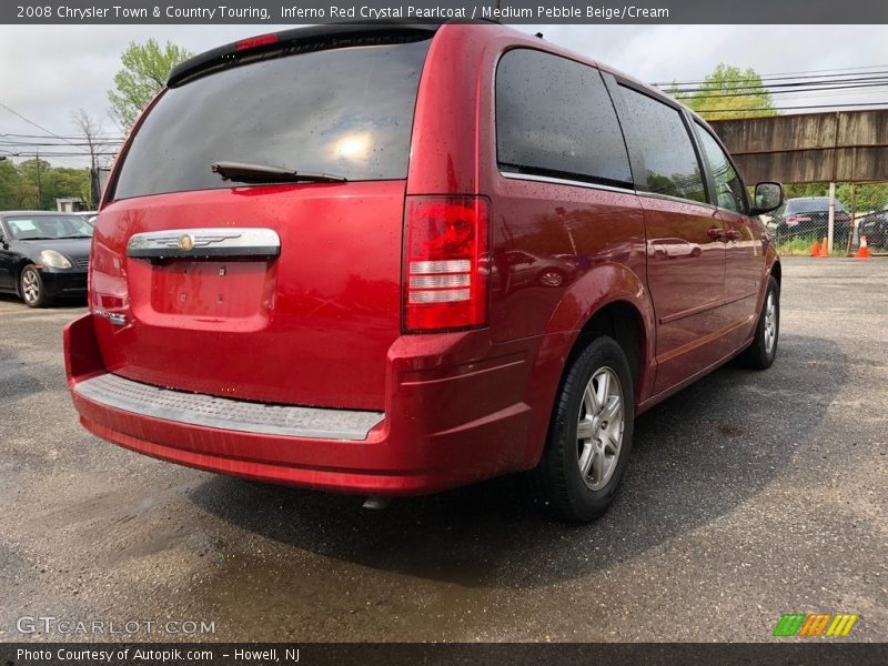 Inferno Red Crystal Pearlcoat / Medium Pebble Beige/Cream 2008 Chrysler Town & Country Touring
