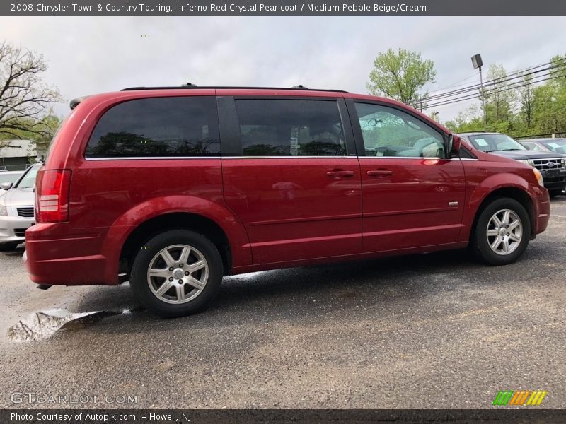 Inferno Red Crystal Pearlcoat / Medium Pebble Beige/Cream 2008 Chrysler Town & Country Touring