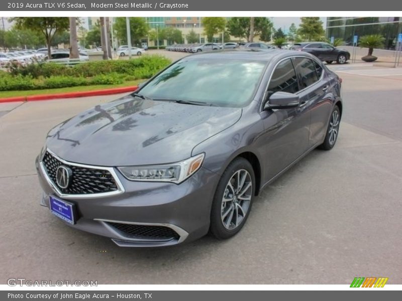 Modern Steel Metallic / Graystone 2019 Acura TLX V6 Sedan