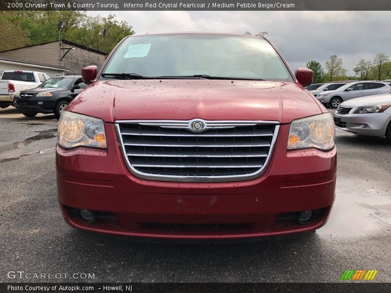 Inferno Red Crystal Pearlcoat / Medium Pebble Beige/Cream 2008 Chrysler Town & Country Touring