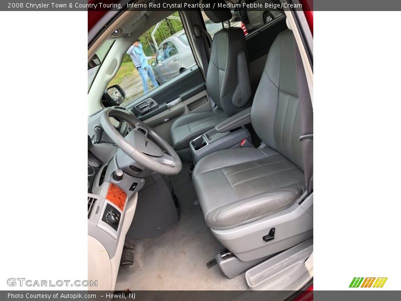 Inferno Red Crystal Pearlcoat / Medium Pebble Beige/Cream 2008 Chrysler Town & Country Touring