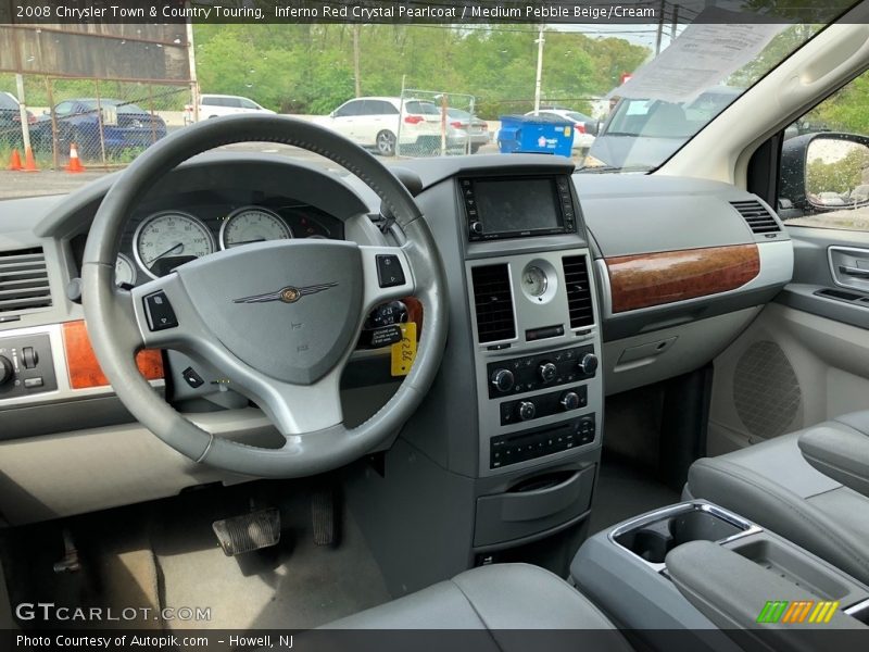 Inferno Red Crystal Pearlcoat / Medium Pebble Beige/Cream 2008 Chrysler Town & Country Touring