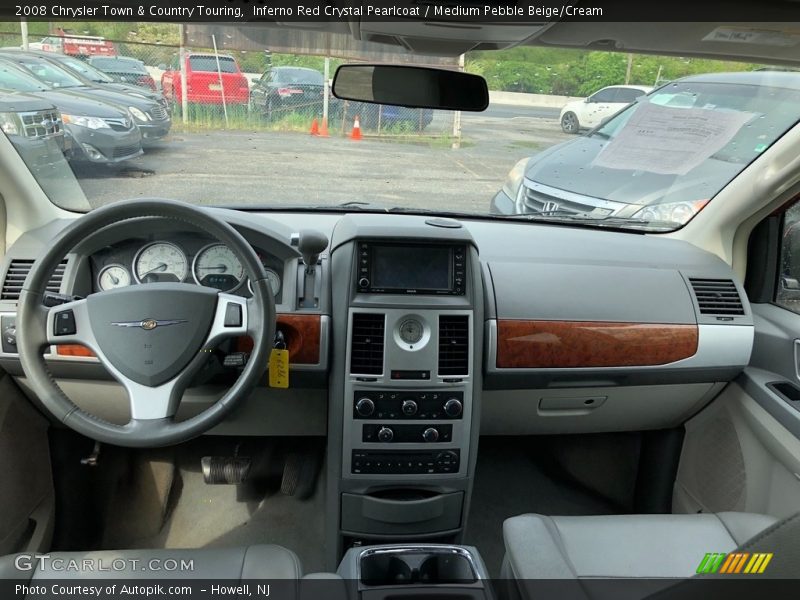 Inferno Red Crystal Pearlcoat / Medium Pebble Beige/Cream 2008 Chrysler Town & Country Touring