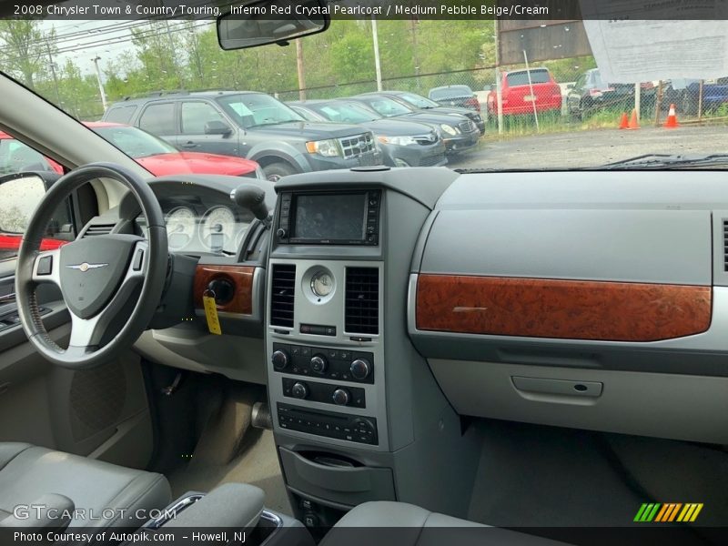 Inferno Red Crystal Pearlcoat / Medium Pebble Beige/Cream 2008 Chrysler Town & Country Touring