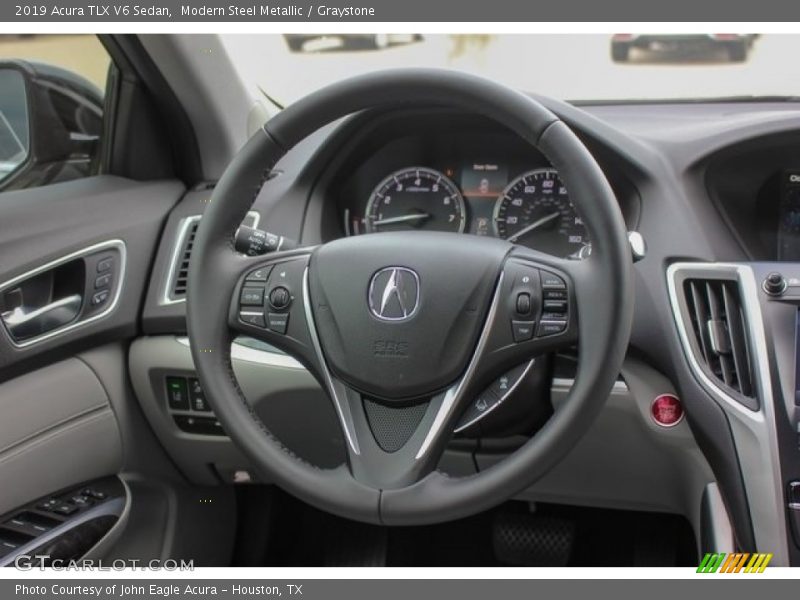 Modern Steel Metallic / Graystone 2019 Acura TLX V6 Sedan