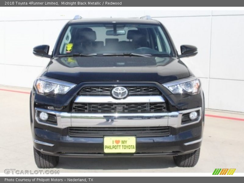 Midnight Black Metallic / Redwood 2018 Toyota 4Runner Limited
