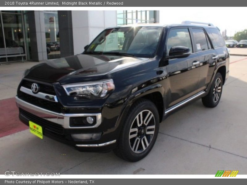 Midnight Black Metallic / Redwood 2018 Toyota 4Runner Limited